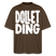 DOLLET DING-Dit Berlin Shirt mit Kodderschnauze-Oversized Unisex Bio - Dunkelbraun