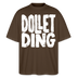 DOLLET DING-Dit Berlin Shirt mit Kodderschnauze-Oversized Unisex Bio - Dunkelbraun