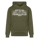 Berliner Spruch-FISIMATENTEN-Unisex Bio-Hoodie II - Khaki Grün