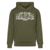 Berliner Spruch-FISIMATENTEN-Unisex Bio-Hoodie II - Khaki Grün