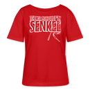 JEH MIR NICH UFF'N SENKEL-Rundhals Frauen Bio-T-Shirt II - Rot