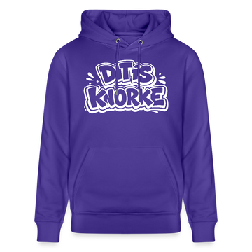 DIT IS KNORKE-Unisex Bio-Hoodie mit Berliner Spruch - Purple Love 