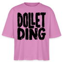 DOLLET DING-Frauen Boxy Bio-T-Shirt - Pink