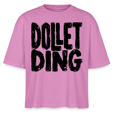 DOLLET DING-Frauen Boxy Bio-T-Shirt - Pink