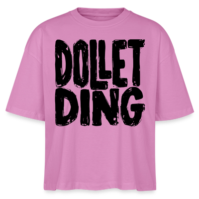 DOLLET DING-Frauen Boxy Bio-T-Shirt - Pink
