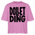 DOLLET DING-Frauen Boxy Bio-T-Shirt - Pink