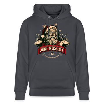 JIBT NÜSCHT - Unisex Bio-Hoodie - Indigoblau