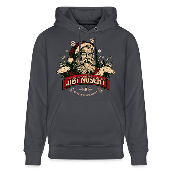 JIBT NÜSCHT - Unisex Bio-Hoodie - Indigoblau