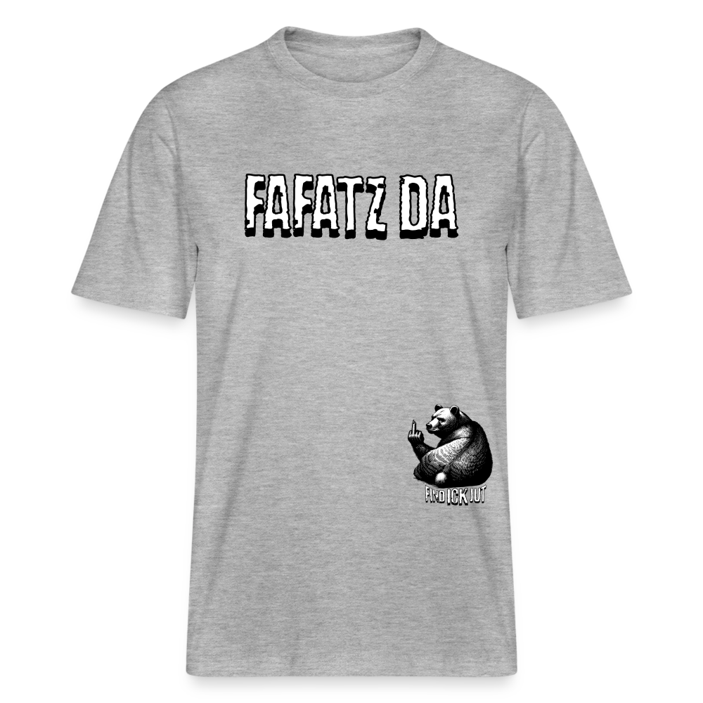 FAFATZ DA-Relaxed Fit Unisex Bio-T-Shirt - Grau meliert