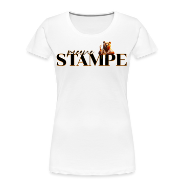 STAMPE-Frauen Premium Bio T-Shirt - Weiß