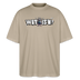 WAT ISN'N?-Oversized Unisex Bio T-Shirt - Steingrau