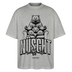 NÜSCHT MUSS ICK-Unisex Oversize Bio-T-Shirt - Grau meliert
