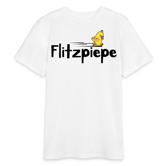 DIE FLITZPIEPE - Bio Teenager T-Shirt - Weiß