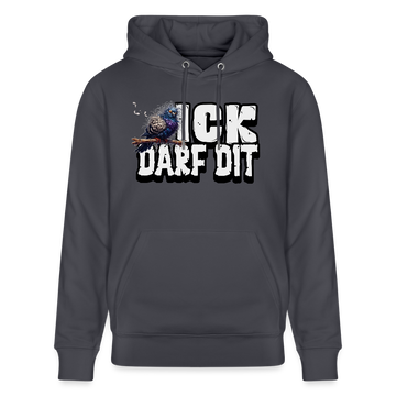 ICK DARF DIT|Taube-Unisex Bio-Hoodie - Indigoblau