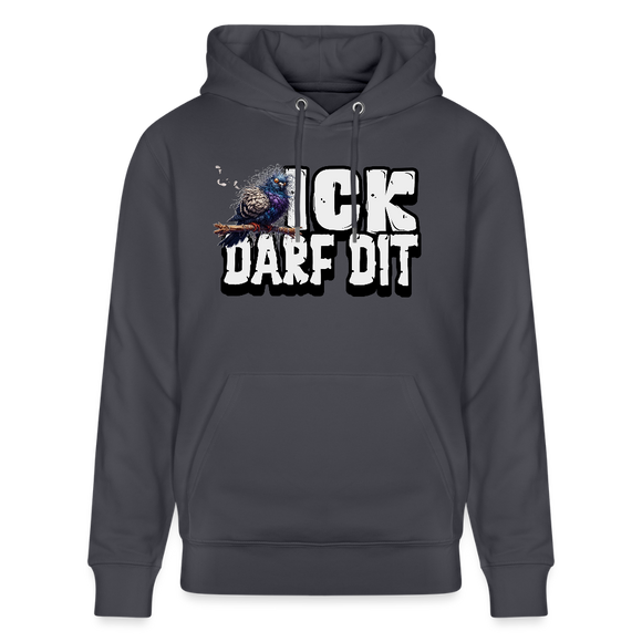 ICK DARF DIT|Taube-Unisex Bio-Hoodie - Indigoblau