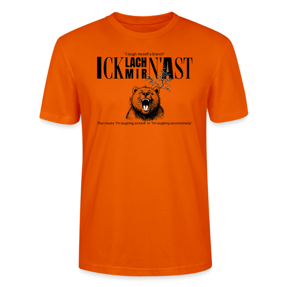 ICK LACH MIR N AST-Unisex T-Shirt BIO - Tieforange