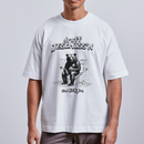 DRUFF JESCHISS'N-Unisex Oversize Bio-T-Shirt - Weiß