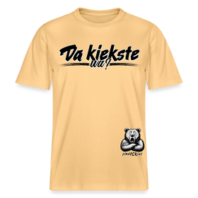 Da kiekste, wa?-Relaxed Fit Unisex Bio-T-Shirt - Hellgelb