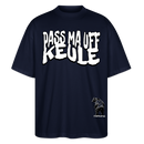 PASS MA UFF KEULE-Oversized Unisex Bio T-Shirt II - Navy