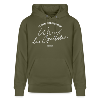 WIR SIND DIE GEILSTEN-Berlin26-Unisex Bio-Hoodie - Khaki Grün