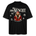 JIBT NÜSCHT-Oversized Unisex Bio T-Shirt-grummliger Bär - Schwarz
