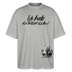 ICK HAB DIE FAXEN DICKE!Oversized Unisex Bio T-Shirt - Grau meliert