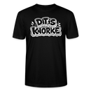 DIT IS KNORKE-Unisex T-Shirt Bio mit Berliner Schnauze - Schwarz
