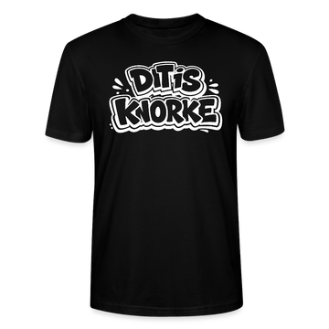 DIT IS KNORKE-Unisex T-Shirt Bio mit Berliner Schnauze - Schwarz