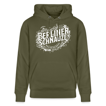 BERLIN SCHNAUZE als Souvenir-Unisex Bio-Hoodie - Khaki Grün
