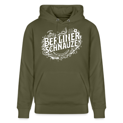BERLIN SCHNAUZE als Souvenir-Unisex Bio-Hoodie - Khaki Grün