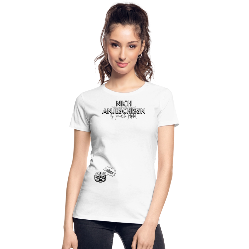 BERLINER EFFIZIENZ 'DIT LOB'-Frauen Premium Bio T-Shirt - Weiß