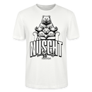 Berlin Shirt mit Schnauze - NÜSCHT muss ick 2025-Unisex,Bio - Weiß