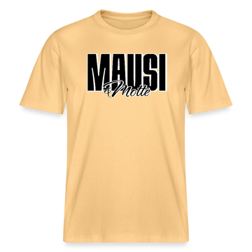 MAUSI UND MOTTE-Relaxed Fit Unisex Bio-T-Shirt - Hellgelb