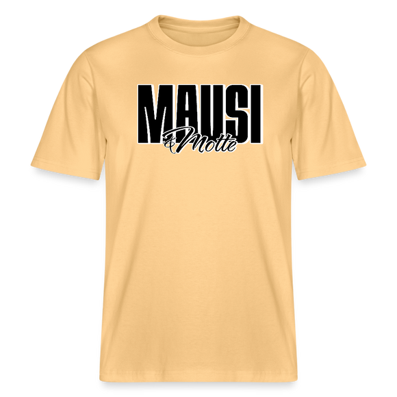 MAUSI UND MOTTE-Relaxed Fit Unisex Bio-T-Shirt - Hellgelb
