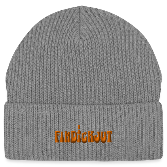 findICKjut-Unisex Bio FISHERMAN BEANIE-hellgrau - Hellgrau marmoriert