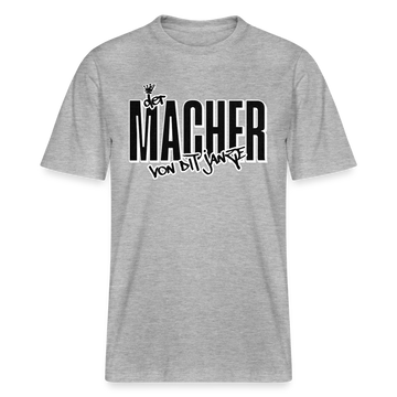 DER MACHER VON DIT JANZE - Relaxed Fit Unisex Bio-T-Shirt - Grau meliert