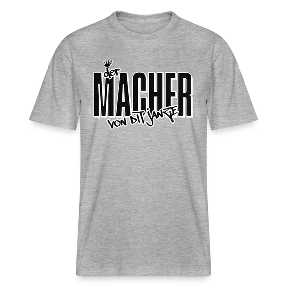 DER MACHER VON DIT JANZE - Relaxed Fit Unisex Bio-T-Shirt - Grau meliert