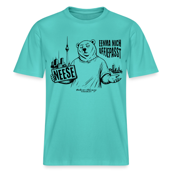 Berlin Souvenir-NEESE-RELAXED FIT Unisex Organic T-Shirt - Poolblau