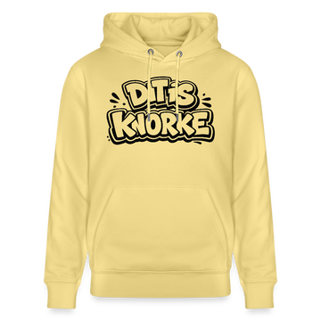 DIT IS KNORKE-Unisex Bio-Hoodie mit echt Berliner Schnauze - Gelb Viva 