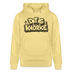 DIT IS KNORKE-Unisex Bio-Hoodie mit echt Berliner Schnauze - Gelb Viva 