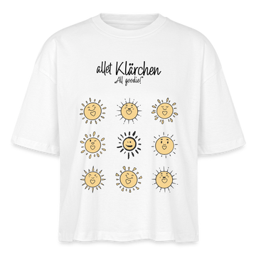 allet KLÄRCHEN-Frauen Boxy Bio-T-Shirt - Weiß