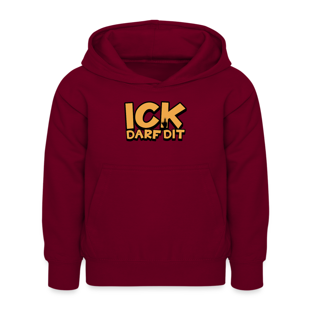 ICK DARF DIT - Kinder Hoodie - Bordeaux