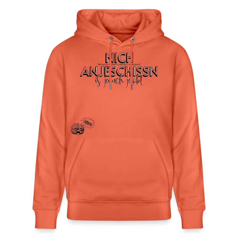BERLINER EFFIZIENZ-'Dit Lob'-Unisex Bio-Hoodie - Hellrot