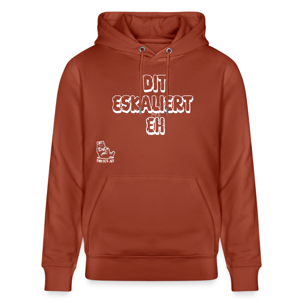 DIT ESKALIERT EH-Unisex Bio-Hoodie - Terrakotta