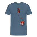 ICK LIEBE DIR-Männer Premium T-Shirt - Blaugrau