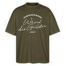WIR SIND DIE GEILSTEN-Berlin26-Oversized Unisex Bio T-Shirtr - Khaki