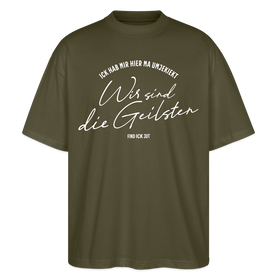 WIR SIND DIE GEILSTEN-Berlin26-Oversized Unisex Bio T-Shirtr - Khaki