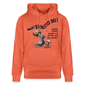 WAT KIEKSTN SO - Unisex Bio-Hoodie - Hellrot