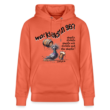 WAT KIEKSTN SO - Unisex Bio-Hoodie - Hellrot