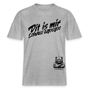 Dit is mir SCHNURZPIEPE-Relaxed Fit Unisex Bio-T-Shirt - Grau meliert